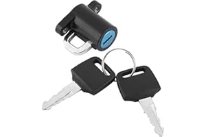 SHIPENOPHY Cerradura de casco de moto, aleación de aluminio para tubos