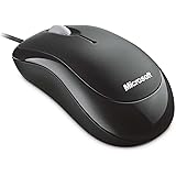 Microsoft Basic Optical Mouse (Maus, schwarz, kabelgebunden, für Rechts- und Linkshänder geeignet)