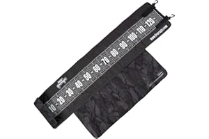 Fox Rage Voyager 1.3m Measure Mat NLU098 - Black Fishing Measuring Mat, 30 X 15 X 9 Cm (134 X 30 Cm Unrolled)