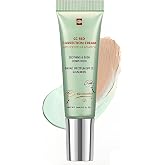 CC Cream Red Correct, Redness Concealer with Centella Asiatica and SPF 25, Korean Makeup Foundation for Sensitive Skin and Ro
