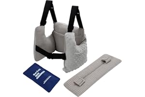 RoamReady Post Mastectomy Pillows after Hysterectomy Must Haves, Breast Reduction Mastectomy Recovery Supplies, Breast Cancer Heart Surgery Pillow Gifts for Women Help for Recovery and Rest, Grey