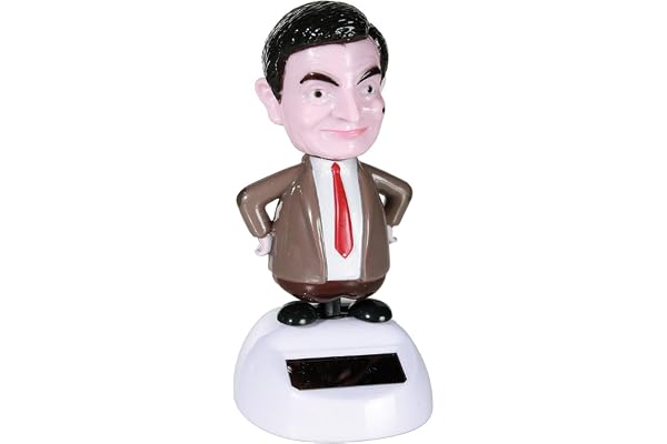Puckator Mr Bean Dansant l'ornement de Figurine de collectionneurs actionnés par énergie Solaire Jaune Plastique