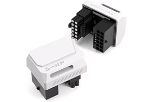 EZDIY-FAB Adaptateur PCIe 5.0-600W 12+4pin, connecteur d'alimentation GPU 16pin 12VHPWR,Angle droit 180 degrés - Compatible avec les cartes graphiques RTX 3090Ti,4070Ti,4080,4090-Type RVS,Blanc,1 pack