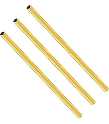METALLIXITY Messingrohr 2 Stück – 13 Mm Außen-Ø, 0,5 Mm Wandstärke, 200 Mm Länge – Glatt, Nahtlos, Für DIY, Dekoration & Modellbau