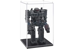 Tingacraft Acrílico Vitrina Cristal (9,6 x 9,6 x 14,8 cm) para Figura, Caja Metacrilato Expositor para Colecciones