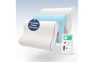 Blumtal ortopedisk nackstödskudde av memory foam - ergonomisk kudde med individuell höjdjustering, anti-snarkkudde för sidosovare, magsovare och ryggsovare