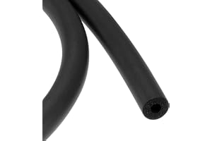 TOP-VIGOR Skumgrepp tubhandtag grepp 8 mm (5/16") ID 5/16" (5 mm) väggtjocklek 1,5 m svart halkfri för fitness, verktyg handt