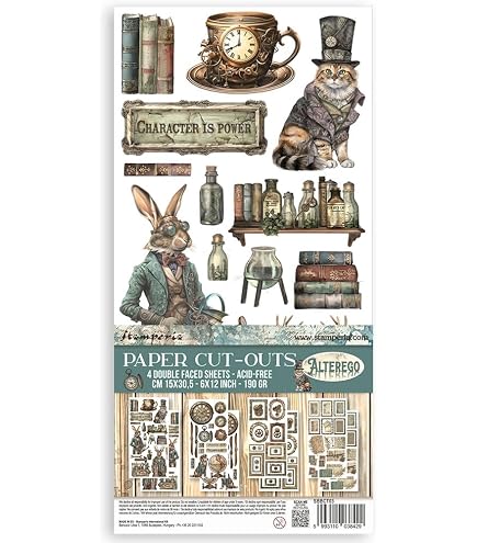 Tampon Washi A5 Stamperia - Motif Alterego - Pour Scrapbooking, Journaux