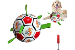 LZHDZQD Hundespielzeug, Hundespielzeug Ball, Hunde Ball, Ball für Hunde,Interaktiver Hundespielzeugball im Innen und Außenbereich (rot)