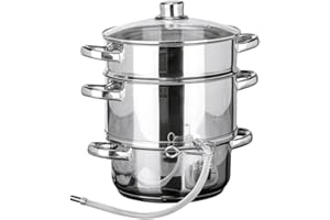 HI Haushalt International Extracteur de jus en acier inoxydable