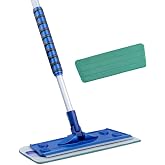 Silva Mikrofiber Tekli Islak Mop Set - Yalnızca Islak Bez Dahil (1 Adet), 90-156 cm Teleskopik Al&uuml;minyum Sap, 360 Derece D&ouml;ne