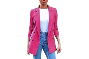 UXXNJFG Blazers Femme Chic et Élégant Uni Haut Pas Cher Marque Bureau Affaires Costume L'été Mode Fitness Blazer De Travail Blouson Jacket Vetement Femme