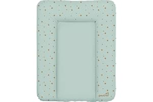Geuther 5832 Matelas à langer Lilly Ajustement: 52 x 75 cm matelas à langer adapté à l'étagère à langer Clarissa et autres tables à langer facilement lavable Strarry Night Green