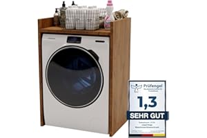 ‎CRAFTPAK CraftPAK Waschmaschinenschrank geeignet für Waschmaschine & Wäschetrockner, Waschmaschinenschrank Überbauschrank, Badezimmermöbel Größe 66x97x62 cm, Farbe Retro