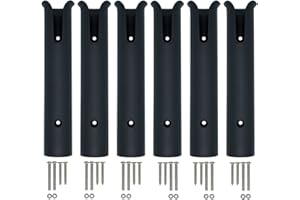 ‎HIUMI Wall Mounted Fishing Rod Holders Tubes Links Fishing Rod Holder Rack Rests