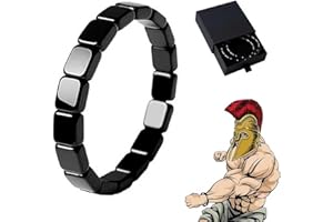 BafanglaiUK Hemys Hematite Bracelet Men, 2026 New Magnetic Hematite Bracelet, Premium Adjustable, Comfortable Wear, Restore Confidence Your Edge, Gift for Dad,Husband,Boyfriend