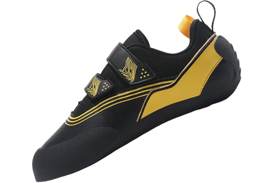 Bouldering Shoes,Men's Climbing Shoes,Climbing Shoes Bouldering,Symmetrical Sole,Grip,Lightweight Non-Slip,Quick On/Off,Fit Adjustability,for Beginners Or for Long and Moderate Ascents