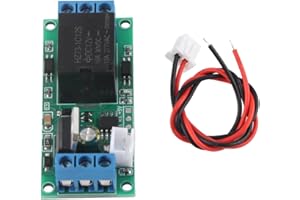 HILITAND Self Locking Switch Trigger Relay Module One Button Start Stop High Level Trigger Relay Module (12V)