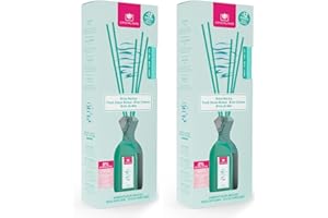 CRISTALINAS | Ambientador Mikado | Larga Duración 12 Semanas | 90ml | 0% Alcohol (Pack 2, Brisa Marina)