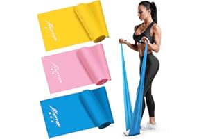 HPYGN Resistance Bands, Exercise Bands for Physical Therapy, Strength Training, Yoga, Pilates, Stretching, Non-Latex Elastic Band with Different Strengths,Workout Bands for Home
