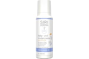 ‎SIRIDERMA SIRIDERMA Baby- & Kindercreme | Milde, basische Hautpflege für trockene, empfindliche Haut | Hautberuhigend & feuchtigkeitsspendend | Auch bei Neurodermitis | Ohne Parfum, 150 ml