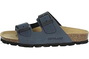 GRÜNLAND IL BENESSERE È NATURALE GRUNLAND Junior Ciabatta in Eco-Suede a Doppia Fibbia CB0714