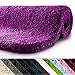 Produktbild casa pura Badematte | Kuscheliger Hochflor | Rutschfester Badvorleger | Viele Größen | Zum Set Kombinierbar | Öko-Tex 100 Zertifiziert | 60x50 cm | Purple Violet (Lila)