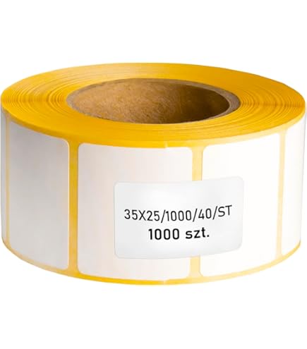 Etichette Termiche 38x25 Mm | 6 Rotoli/7800 Etichette, Perforate, Per Stampanti Zebra - Foto 10