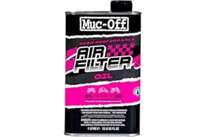 MUC-OFF Muc Off Air Filter Oil, 1 Liter - Hochwertiges Luftfilteröl für Motorcross und Motorsport - Sportluftfilter - Optimiert den Luftstrom und Verlängert die Lebensdauer des Motors