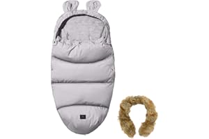 MSUITABLE Sacchi Termici Passeggini Universale Sacco A Pelo per Passeggino Impermeabile e Antivento Adatto per Passeggini, Carrozzine, Seggiolini Auto, Culla