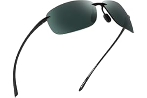 JIM HALO Occhiali da Sole Sportivi per Uomo Donna Telaio Infrangibile Senza Montatura TR90 per l'esecuzione Guida Baseball Pesca