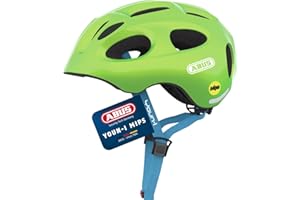 ‎ABUS ABUS Kinderhelm Youn-I MIPS - Fahrradhelm mit Licht, Reflektoren und Aufprallschutz (MIPS) - für Mädchen und Jungen