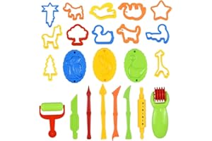 TINSELLNS 26pcs Modelling Tools for Playdough Playdoh Tools and Cutters for Play Dough Plastic Play Doh Tools Clay/Ceramic/Pottery Modelling Accessories