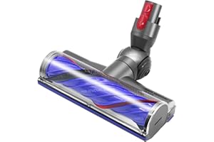 OMYOPY Cepillo Motorizado para Dyson V7 V8 V10 V11 V15 Aspiradoras, Cepillo de Cabezal Limpiador de Cabezal de turbina antienredos para aspiradora para Dyson SV10 SV11 SV12 SV14 para Moquetas y Suelos Duros