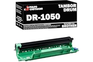 Pulpo Cartucho - Tambor DR1050 Negro Compatible con Brother Ref. DR-1050 - para DCP 1510, 1512, 1600, 1601, 1610, 1612, 1616 / HL 1110, 1112, 1201, 1210, 1211, 1212 / MFC 1810, 1815, 1910, 1911