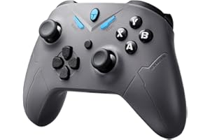 Thunderobot G30S Wireless Controller, PC/NS/Android, Joystick Effetto Hall, Joystick ad Altezza Regolabile, 0 zona morta, 0 deriva, BT/USB/2.4G, Dul vibrazione, Nero