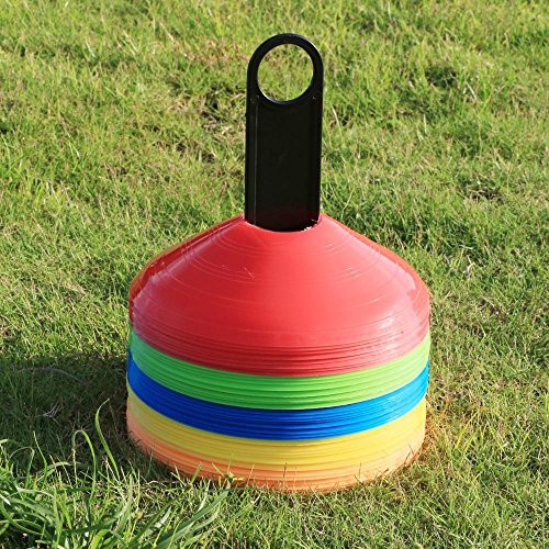 Yahee 50er Set Markierungshütchen Markierungsteller Markierteller mit Auflage bunt - 9