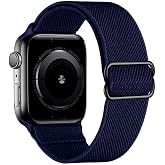 Minesk Apple Watch i&ccedil;in Uyumlu Bilek Kalınlığına G&ouml;re Ayarlanabilir Yumuşak Kumaşlı ve İnce G&ouml;r&uuml;n&uuml;ml&uuml; Dayanıklı Sık Dokuma Ku
