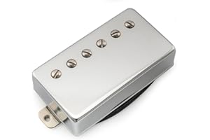 Musiclily Pro LP-CMHA Alnico 5 Pickup Humbucker Copertura Manico 7,5K per Chitarra Elettrica tipo LP, Cromato