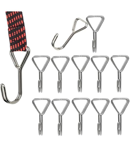 Gummiband Masken Basteln 20 Stück Kunststoff-Kordelschlösser Und Elastische Bungee-Nylon Spanngummi Mit Haken 10 Cm