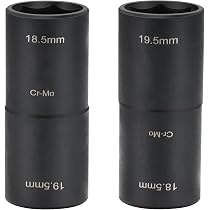 LALAGO Doppelkopf-Radmutternschlüssel Für Ford & Land Rover – 18,5mm & 19,5mm, 1/2 Zoll, 2 Stück, Schlagfestes Werkzeugset