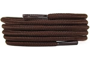 SLAACE Koronki Timberland, brązowa koronka, koronka Timberland, okrągłe sznurowadła, brązowe buty, okrągłe sznurowadła, sznurowadła Caterpillar, sznurowadła Doc Martens, czarna okrągła koronka, brązowa żółta