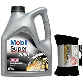 Mobil Super 2000 X1 10W40 Motor Yağı 4 L + 00216 Gojo Silikon Dolgu Boyun Yastığı