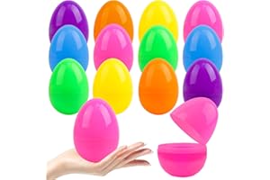 Kitimi 24PCS Small Colourful Fillable Plastic Surprise Easter Eggs, Assorted Colour Fillable Plastic Surprise Easter Eggs for Easter Egg Hunt Gifts and Springtime Goodies Favours for Girls and Boys