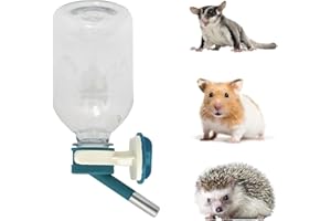 Choco Nose Patented Mini No-Drip Water Bottle/Feeder for Hamsters/Hedgehogs/Gliders/Rats/Mice/Other Small Pets and Animals - For Cages, Crates or Wall Mount. 300ML. Nozzle 10mm, Green (C125)