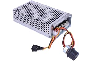 Jadeshay Variateur de Vitesse pour Moteur 10-50V DC 100A 3000W Variateur de Vitesse Regulateur de Tension Contrôleur de Vitesse PWM