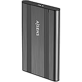 AISENS Caja Externa 2.5? 9.5mm SATA a USB 3.0/USB3.1 Gen1. Gris