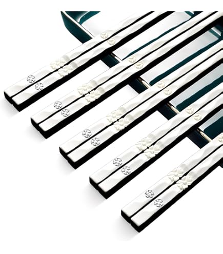 NUOVO set bacchette e poggia bacchette pattinatore in legno 21 cm