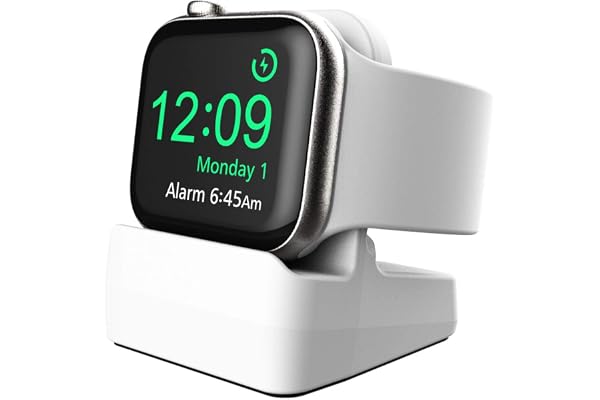 Universellt stativ kompatibelt med alla Apple Watch-serier – Cozycase laddningsstation dockhållare, stöd nattduksstativ kompatibelt med iWatch 9/8/SE/7/6/5/4/3/2/1, 45/44/42/41/40/38 mm