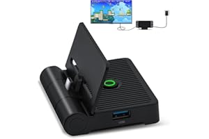 Wigearss Switch TV Dock Ladestation für NS Switch/Switch OLED mit Typ C zu HDMI Adapter USB 3.0-Anschluss